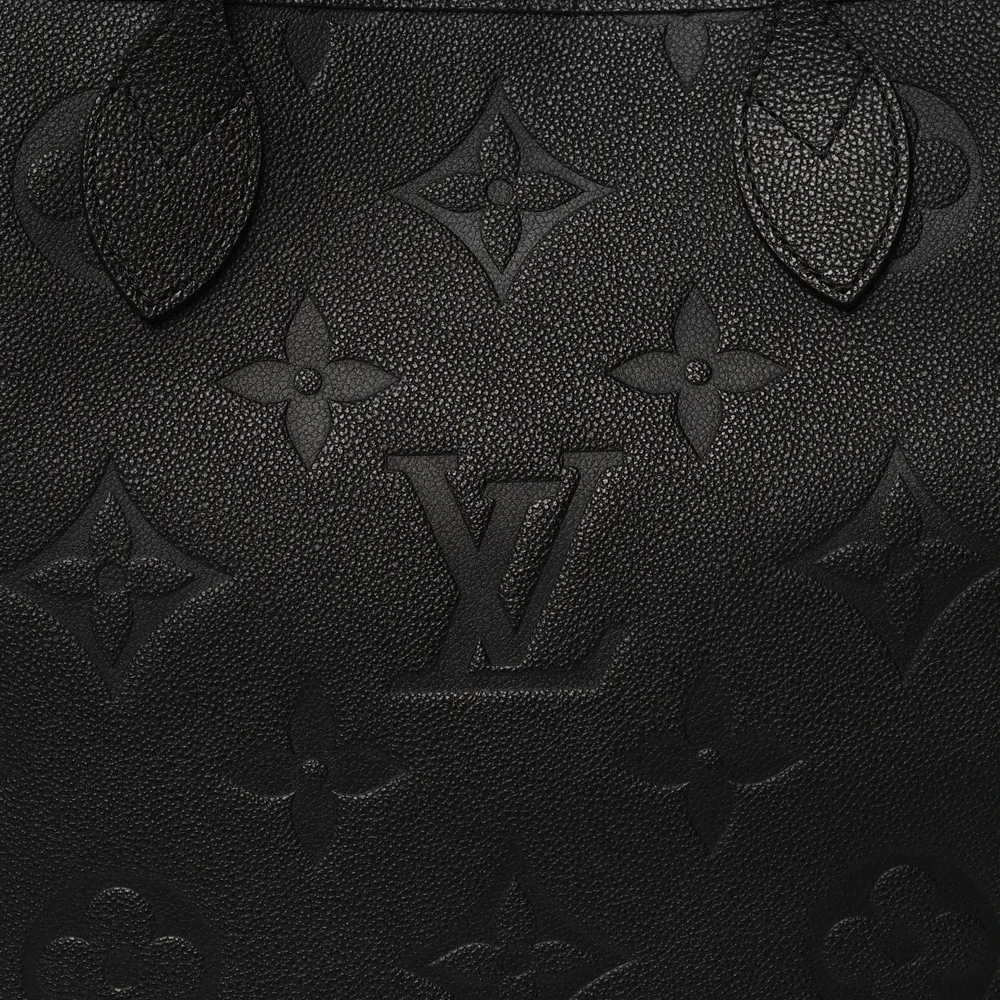 Luxury Neverfull MM 1:1 Replica Black Giant Monogram Canvas Large Tote Bag - Image 7