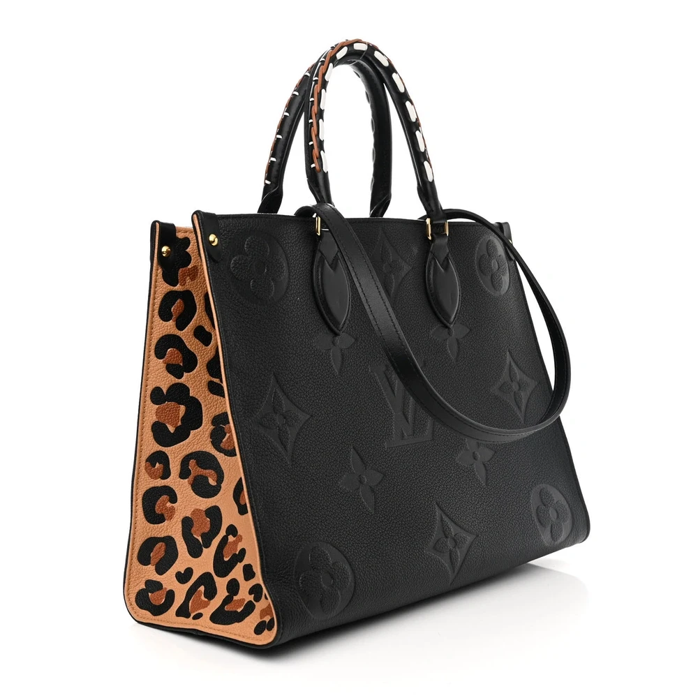 Onthego MM 1:1 Replica Wild at Heart Monogram Canvas Large Tote Bag - Image 8