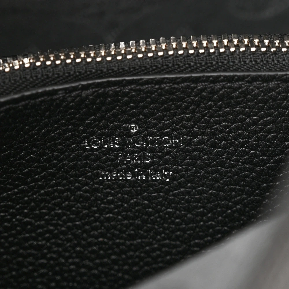 LV Muria 1:1 Replica Black Mahina Perforated Leather BucketBag - Image 4