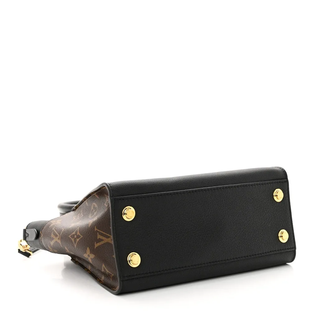 Lockme PM Super Clone Black Monogram Calfskin Leather Shoulder Bag - Image 7