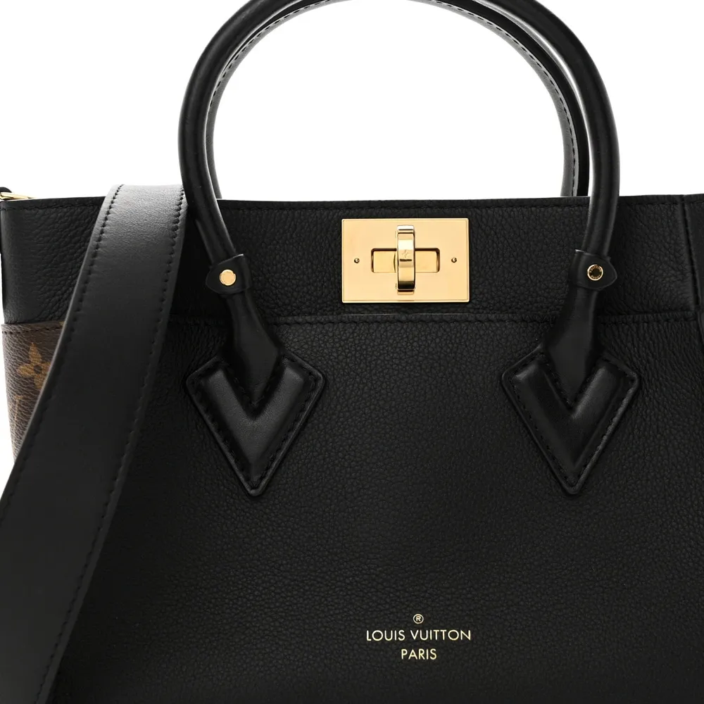 Lockme PM Super Clone Black Monogram Calfskin Leather Shoulder Bag - Image 6