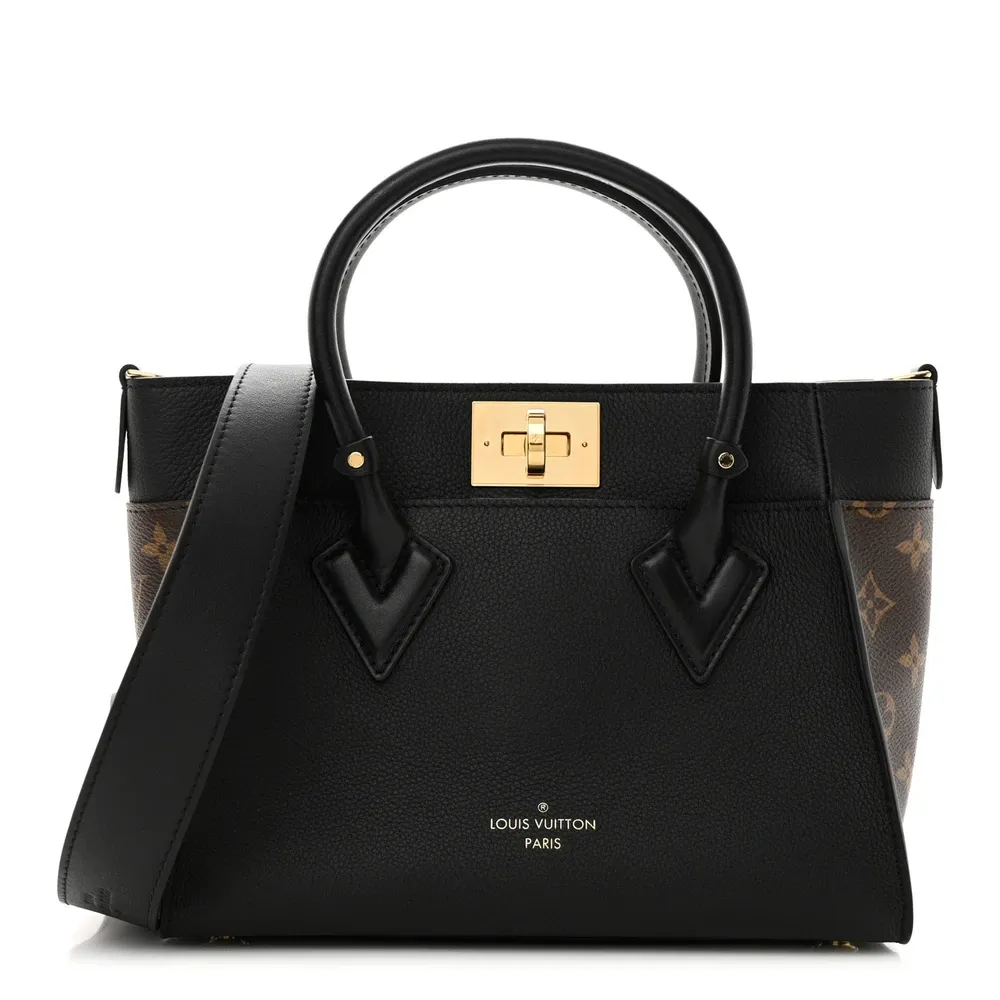 Lockme PM Super Clone Black Monogram Calfskin Leather Shoulder Bag
