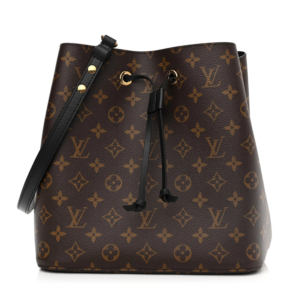 Best Replica Lou!S Vuiton Black Monogram Canvas Neonoe MM Handbag
