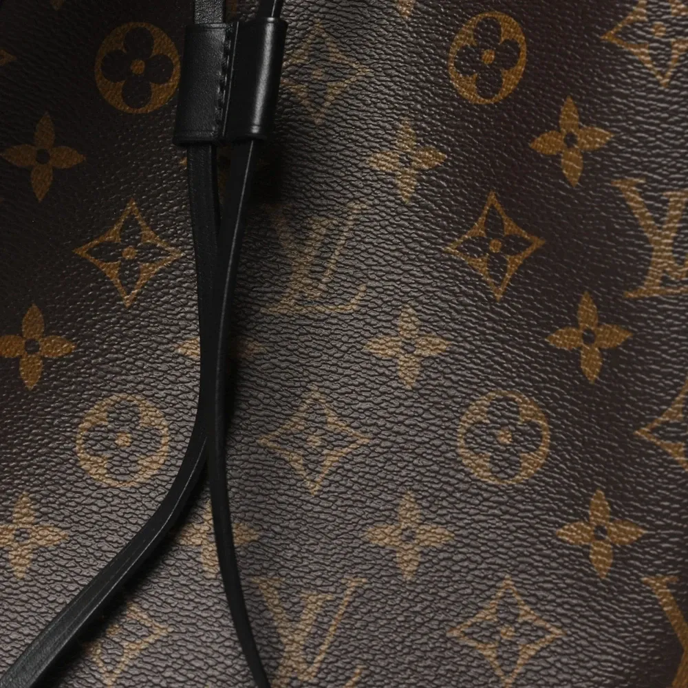 NeoNoe MM 1:1 Replica Black Monogram Canvas Bucket Bag with Spacious Interior - Image 4