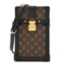 Pochette Trunk Verticale 1:1 Replica  Black Monogram Canvas  Crossbody Bag