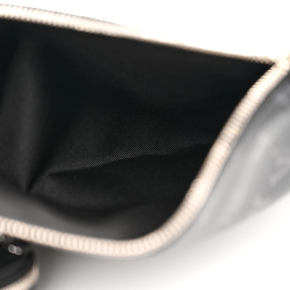 1:1 Mirror Quality Replica LV Duo Slingbag MM Black Taigarama Crossbody Sling Bag - Image 5