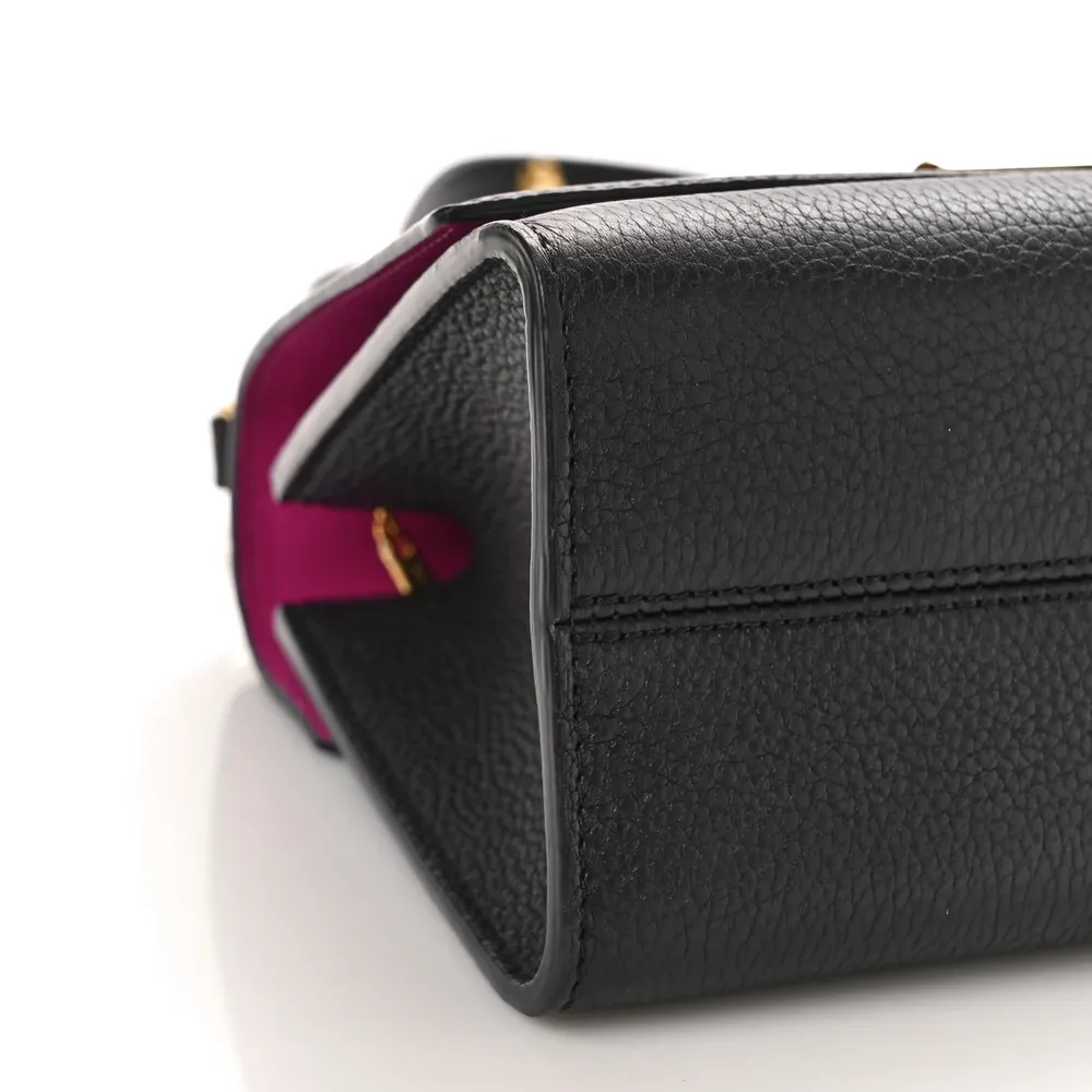 Capucines BB Super Clone Black Taurillon Leather Structured Handbag - Image 5