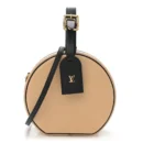 Onthego MM  Super Clone Black Beige Calfskin Leather Structured Tote