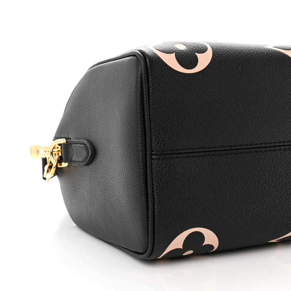 Speedy Bandoulière 25 1:1 replica Beige Empreinte Monogram Giant Leather Gold Hardware Bag - Image 2