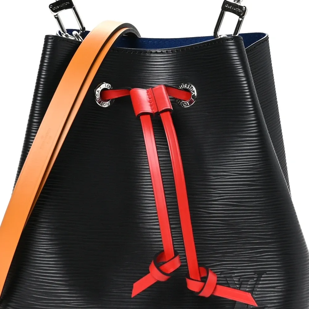 NeoNoe BB 1:1 Replica Black & Safran Monogram Canvas Crossbody Bucket Bag - Image 6