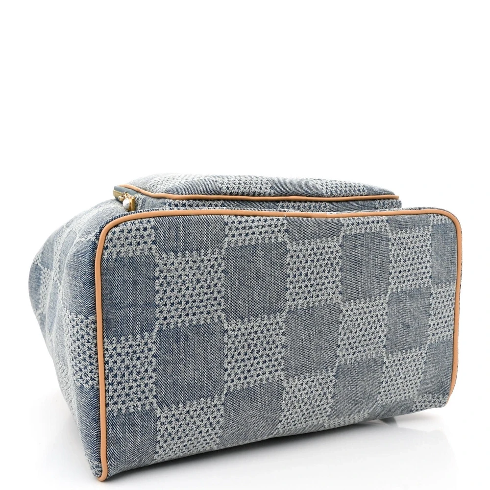 Superfake Louis Vuitton Handbags – Montsouris in Bleu Damier - Image 7