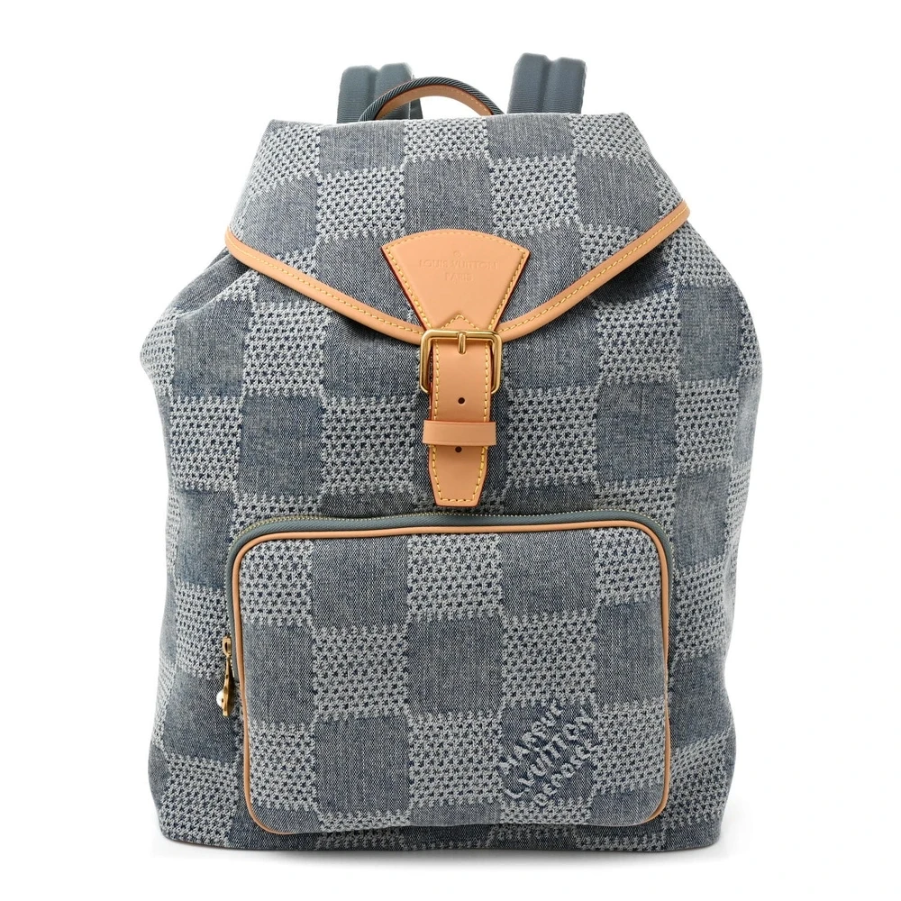 Superfake Louis Vuitton Handbags – Montsouris in Bleu Damier