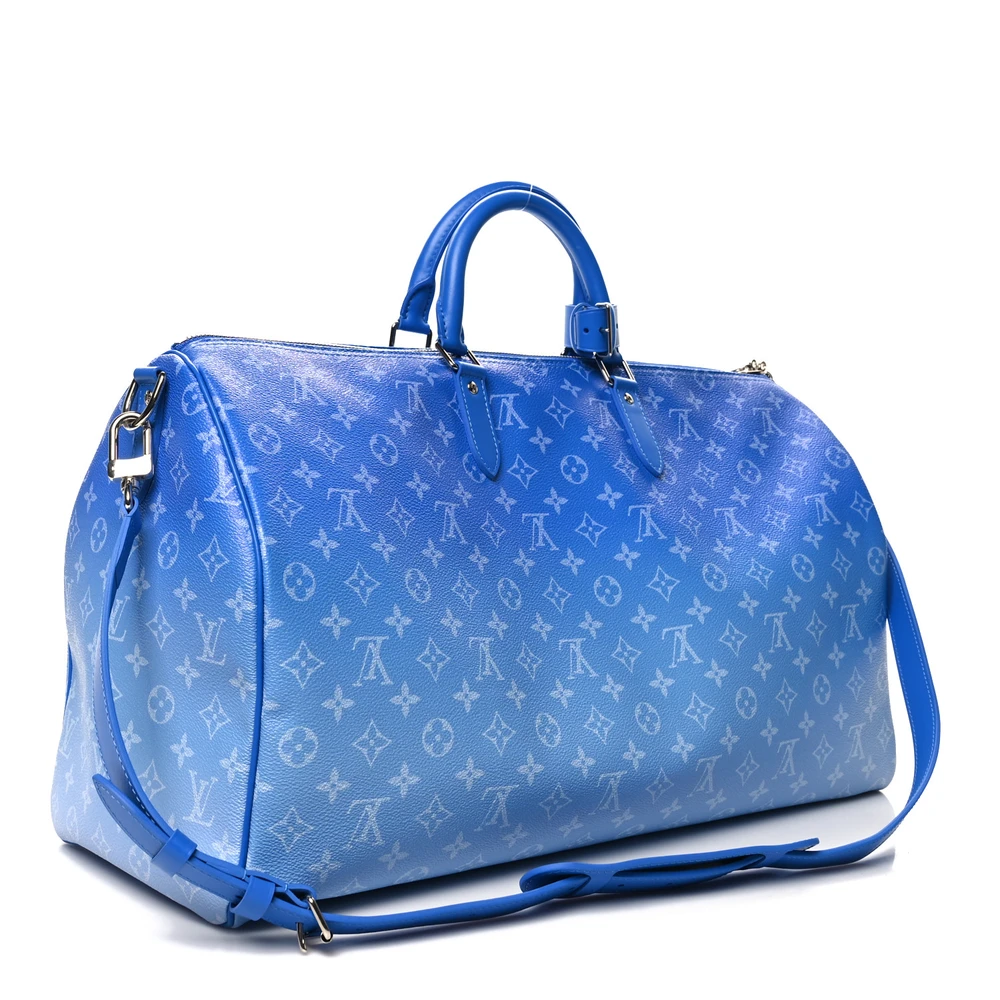 Escale Keepall Bandouliere 50 Super Clone Monogram Escale Canvas Travel Duffel Bag - Image 8