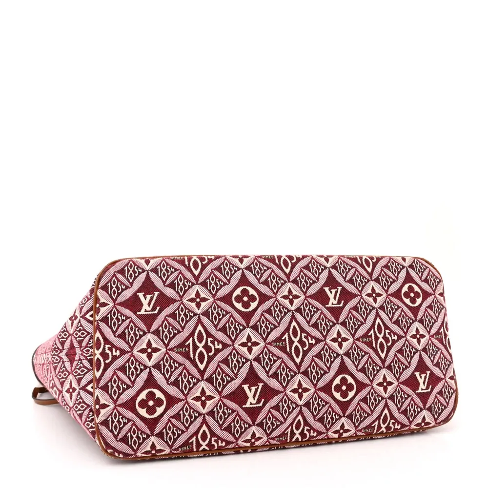 Neverfull MM Super Clone Bordeaux Jacquard Monogram Shoulder Bag Pochette - Image 3