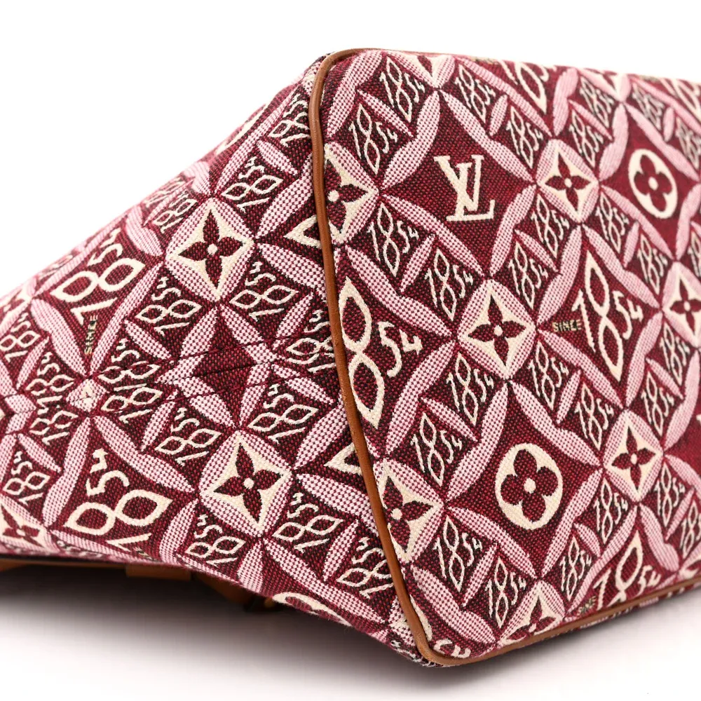 Neverfull MM Super Clone Bordeaux Jacquard Monogram Shoulder Bag Pochette - Image 6