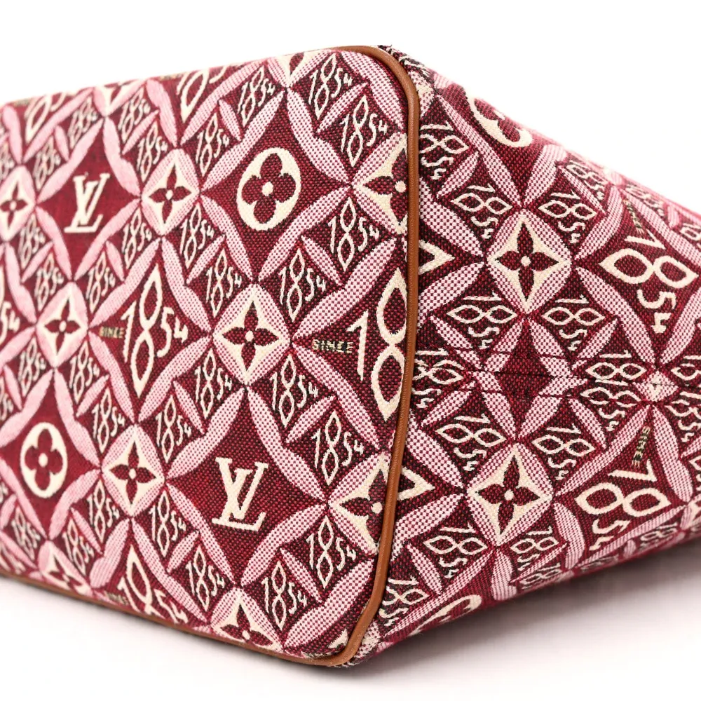 Neverfull MM Super Clone Bordeaux Jacquard Monogram Shoulder Bag Pochette - Image 5