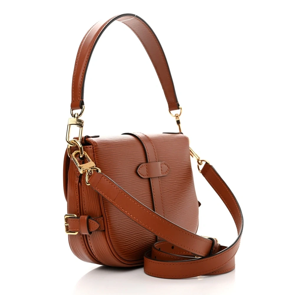 Saumur BB Super Clone Cognac Monogram Canvas Crossbody Brass Hardware - Image 8