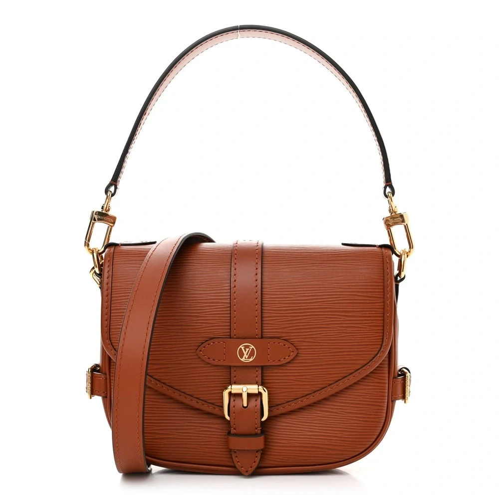 Saumur BB  Super Clone Cognac Monogram Canvas Crossbody Brass Hardware