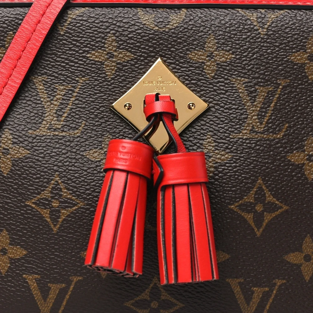 Saintonge PM 1:1 Replica Coquelicot Monogram Canvas Crossbody Gold Hardware - Image 2
