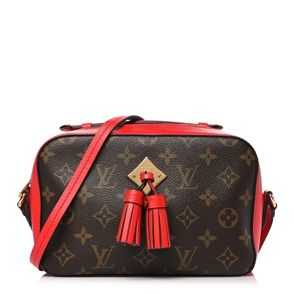 Saintonge PM 1:1 Replica Coquelicot Monogram Canvas Crossbody Gold Hardware