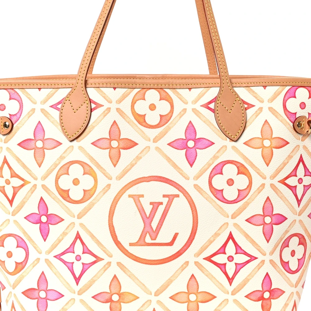 Neverfull MM 1:1 Replica Monogram Giant By The Pool 2.0 Canvas Gold Hardware Tote Bag - Image 6