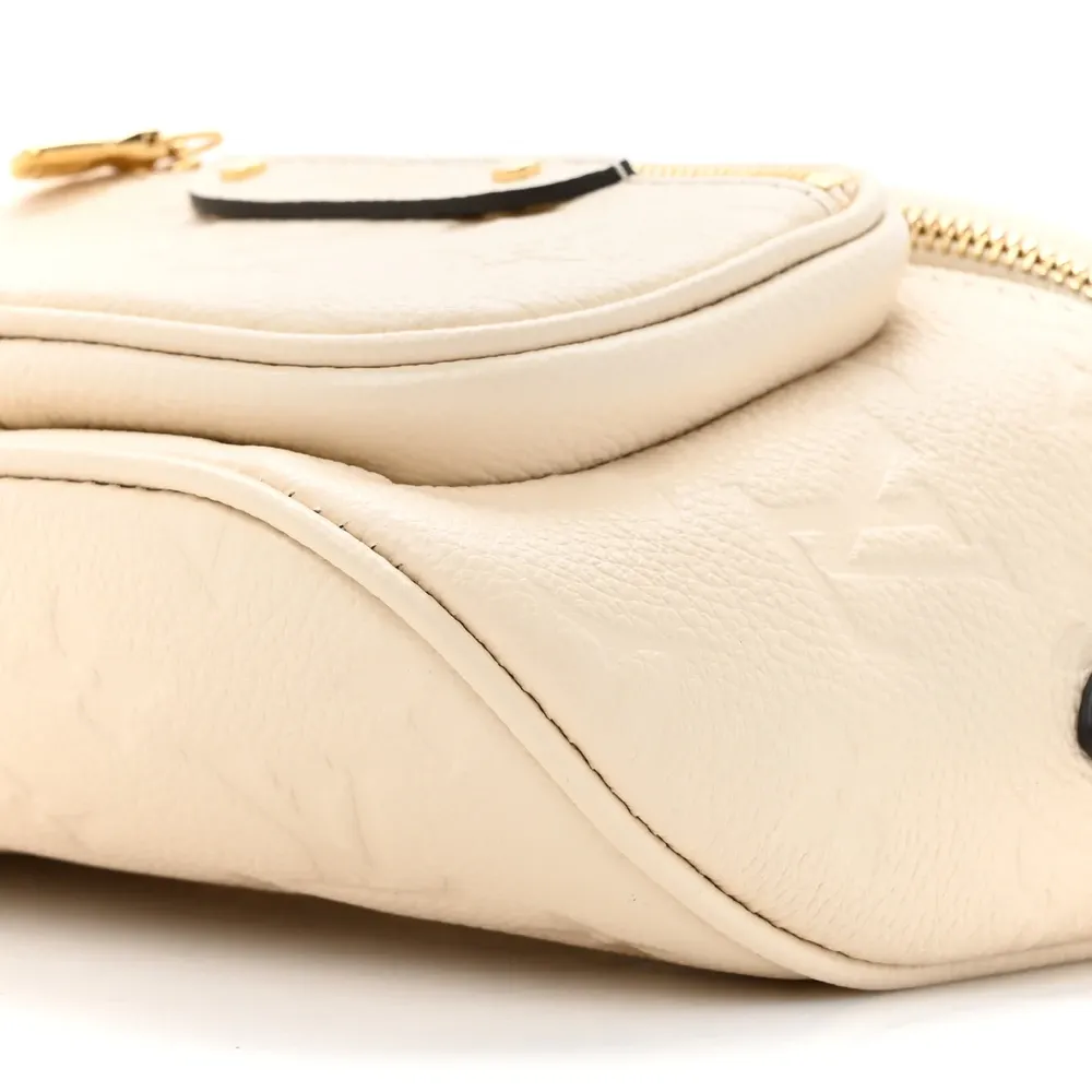 Mini Bumbag 1:1 Replica Cream Empreinte Leather Everyday Crossbody Bag - Image 3