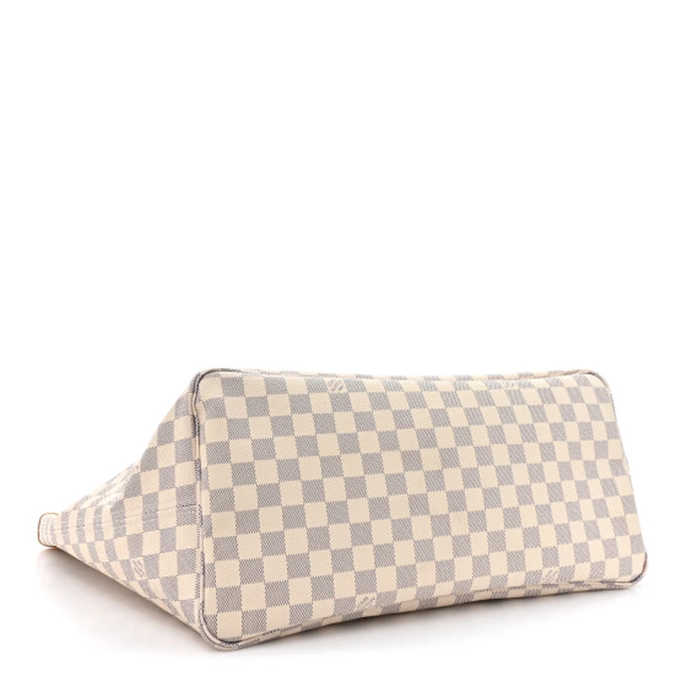 Neo Neverfull GM Super Clone Damier Azur Canvas Beige Interior Gold Hardware Tote Handbag - Image 6