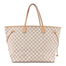 Neo Neverfull GM Super Clone Damier Azur Canvas Beige Interior Gold Hardware Tote Handbag