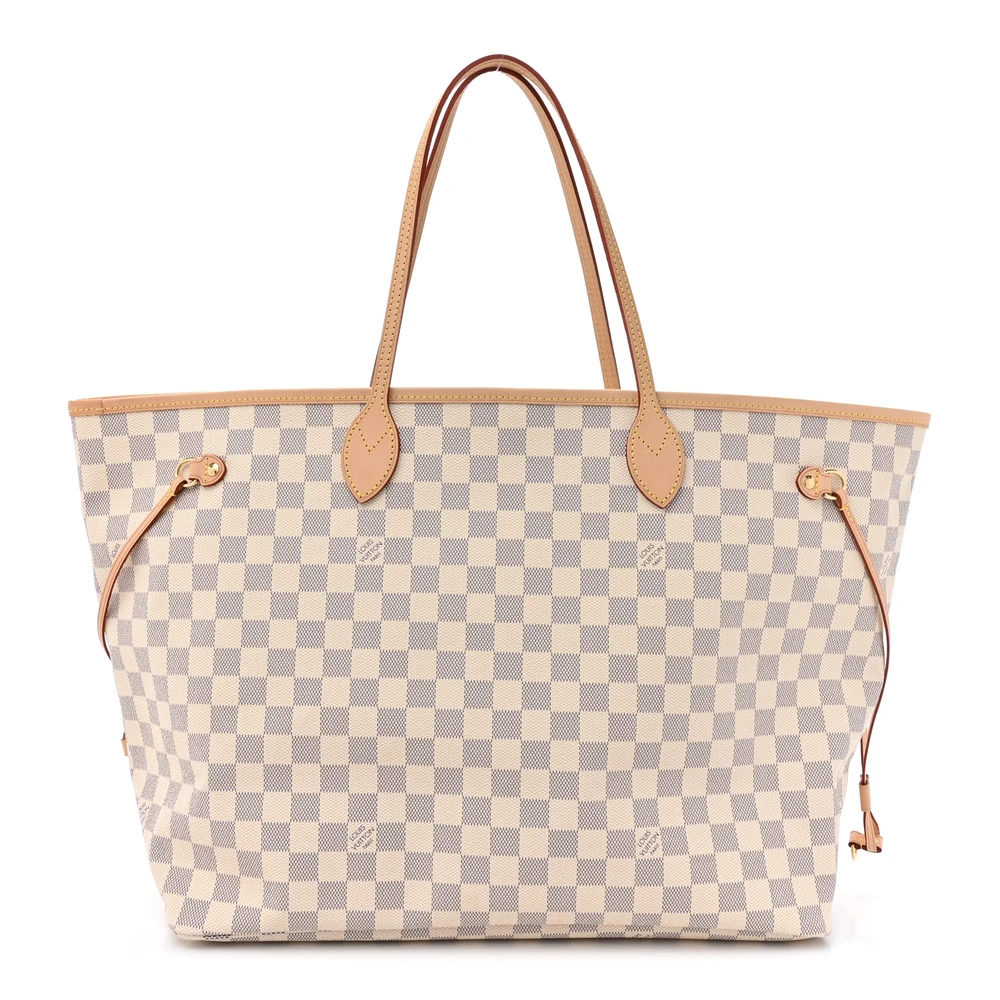 Neo Neverfull GM Super Clone Damier Azur Canvas Beige Interior Gold Hardware Tote Handbag