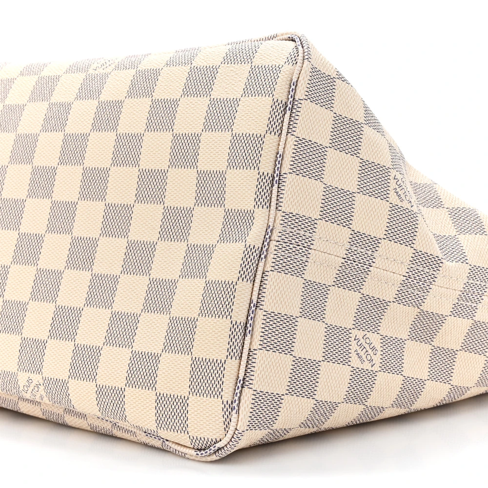 Neo Neverfull GM Super Clone Damier Azur Canvas Beige Interior Gold Hardware Tote Handbag - Image 2