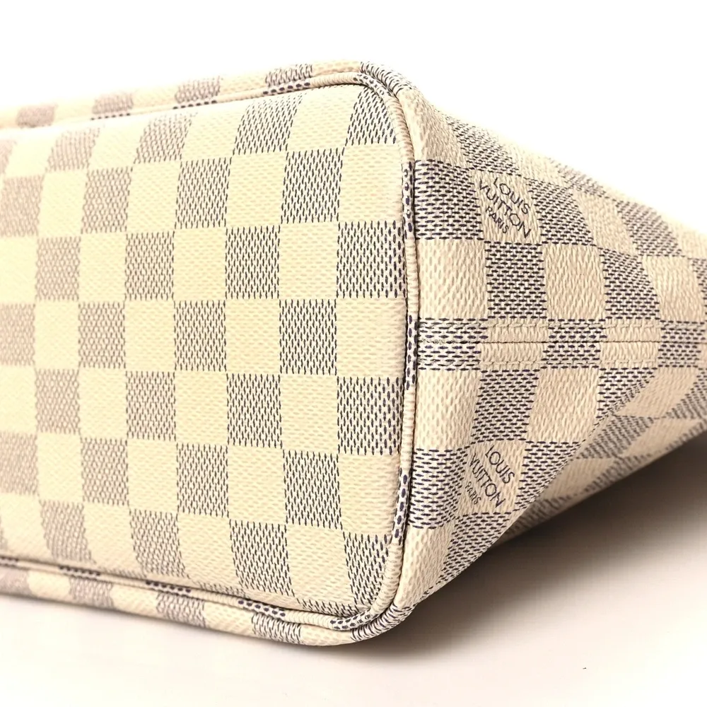 Neverfull PM 1:1 Replica Damier Azur Checkered Canvas Shoulder Bag - Image 2