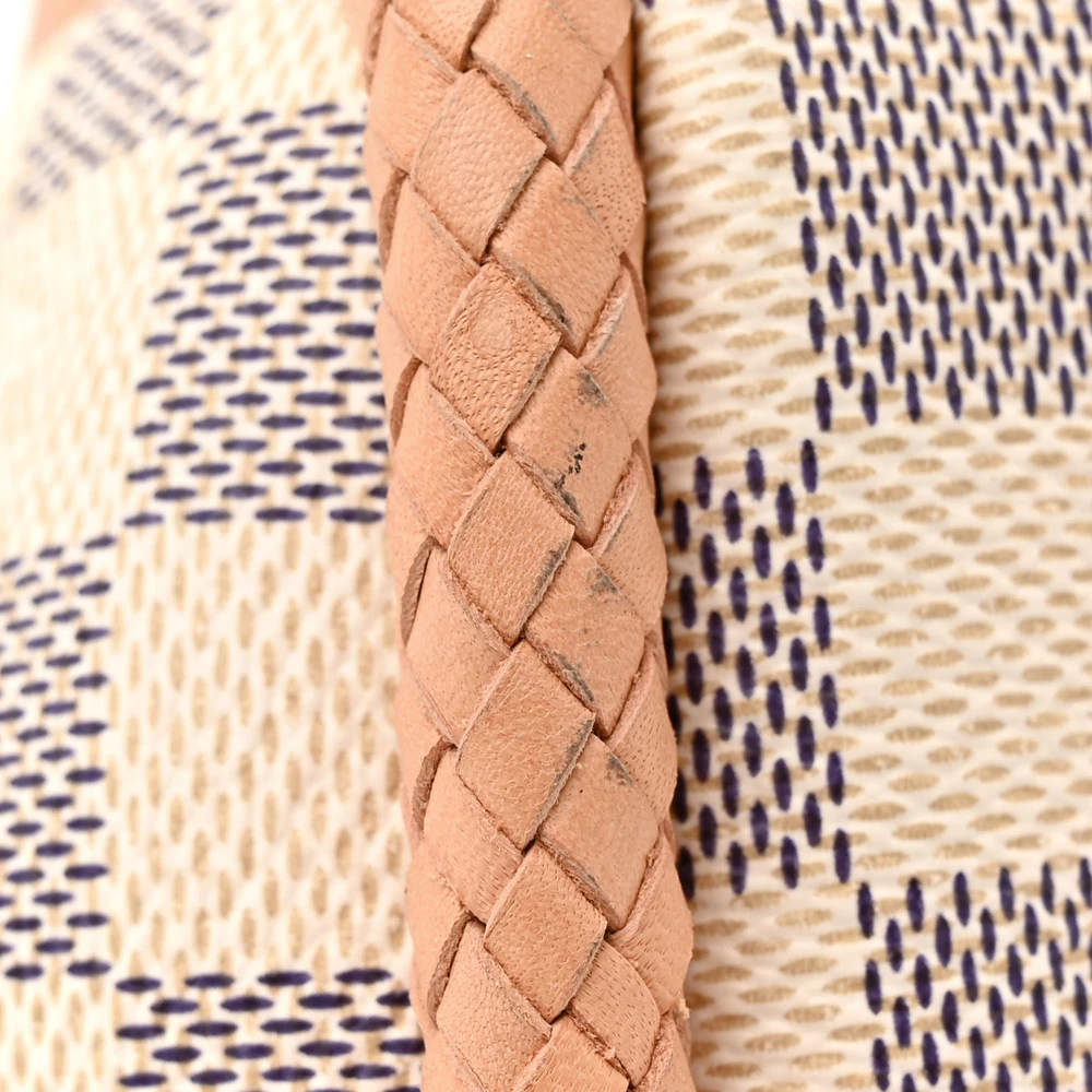 Propriano Super Clone Rose Ballerine Damier Azur Canvas Gold Hardware Tote Bag - Image 5