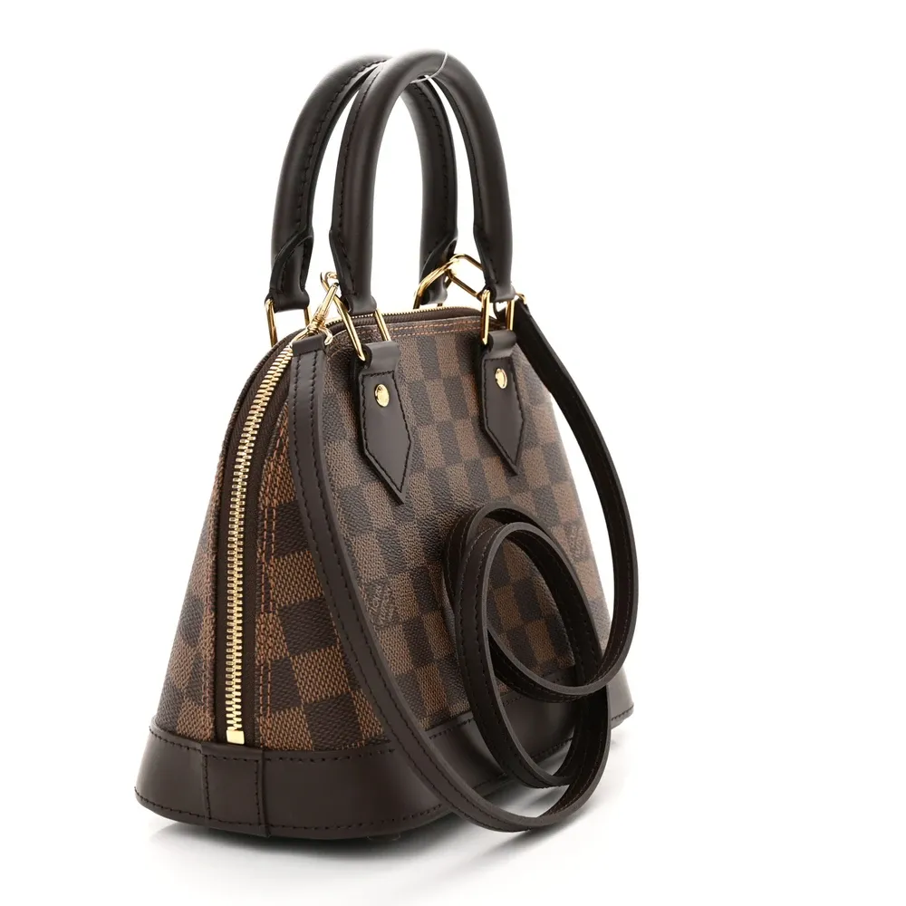 Alma BB Superclone Top Handle Crossbody Handbag Brass Hardware - Image 8