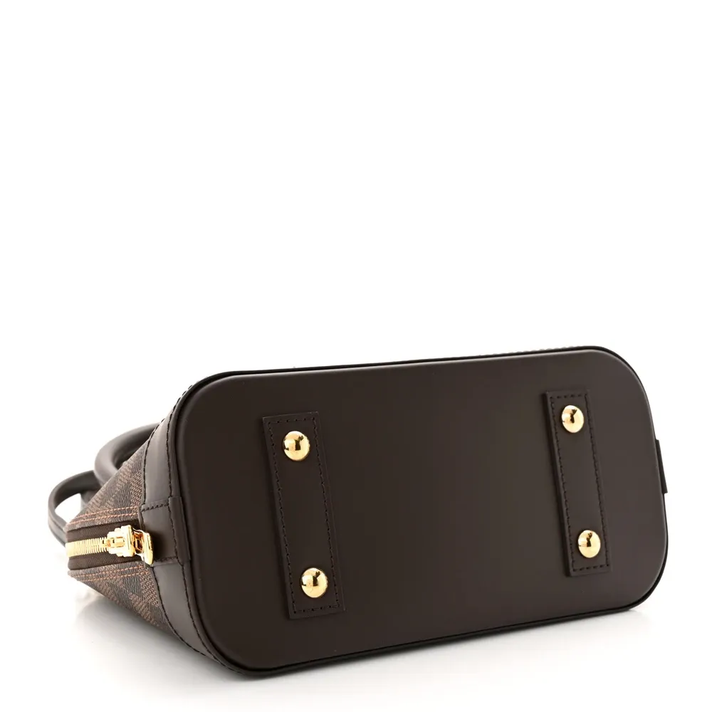 Alma BB Superclone Top Handle Crossbody Handbag Brass Hardware - Image 7