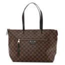 Lena MM Super Clone Damier Ebene Canvas Gold Hardware Shoulder Bag