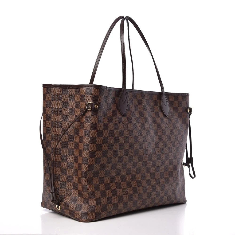 Neo Neverfull GM 1:1 Replica Damier Ebene Canvas Gold Hardware Tote HandBag - Image 6