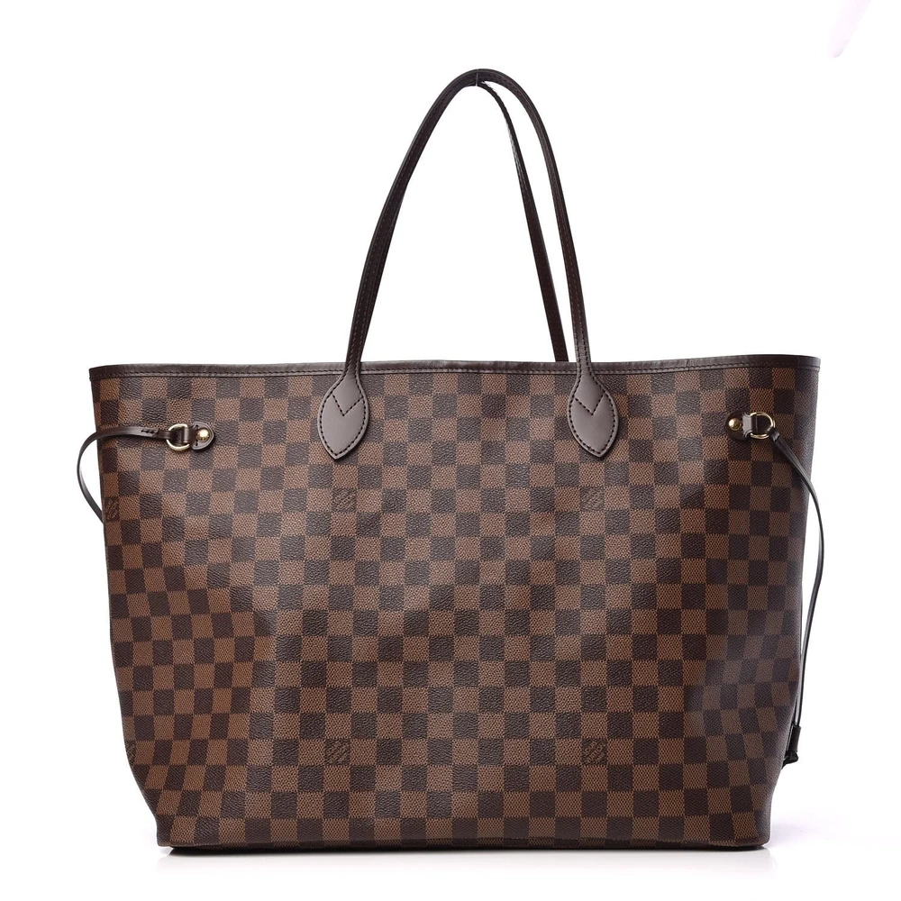 Neo Neverfull GM 1:1 Replica Damier Ebene Canvas Gold Hardware Tote HandBag