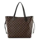 Neverfull MM Damier Ebene Super Clone Shoulder Tote Bag