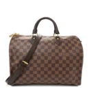 Speedy Bandoulière 30 Super Clone Damier Ebene Canvas Gold Hardware HandBag