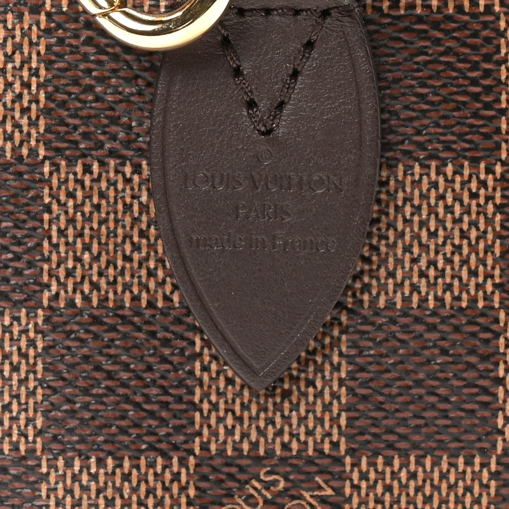 Speedy Bandoulière 20 1:1 Replica Damier Ebene Canvas Gold Hardware HandBag - Image 4
