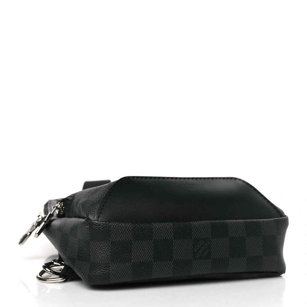 Avenue Sling Super Clone Damier Graphite Canvas Urban Crossbody Backpack - Image 6