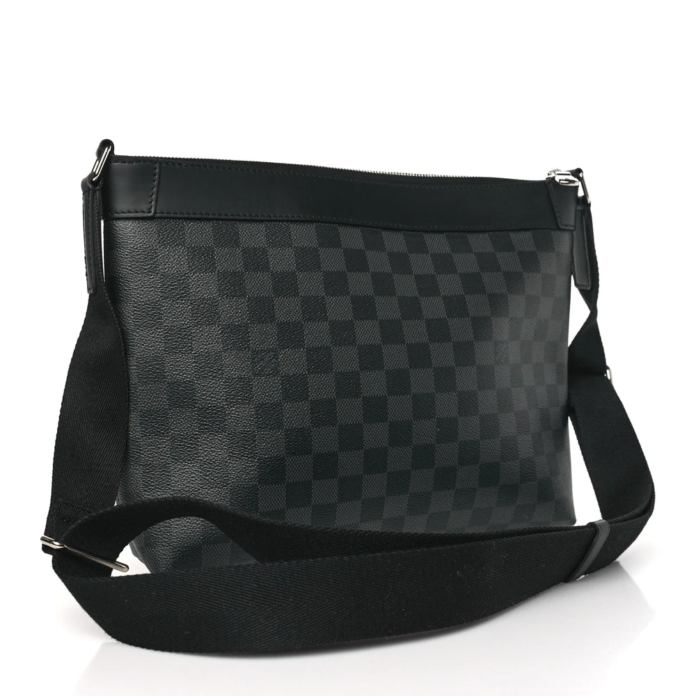 Mick PM 1:1 Replica Damier Graphite Canvas Silver Hardware Messenger Bag - Image 7