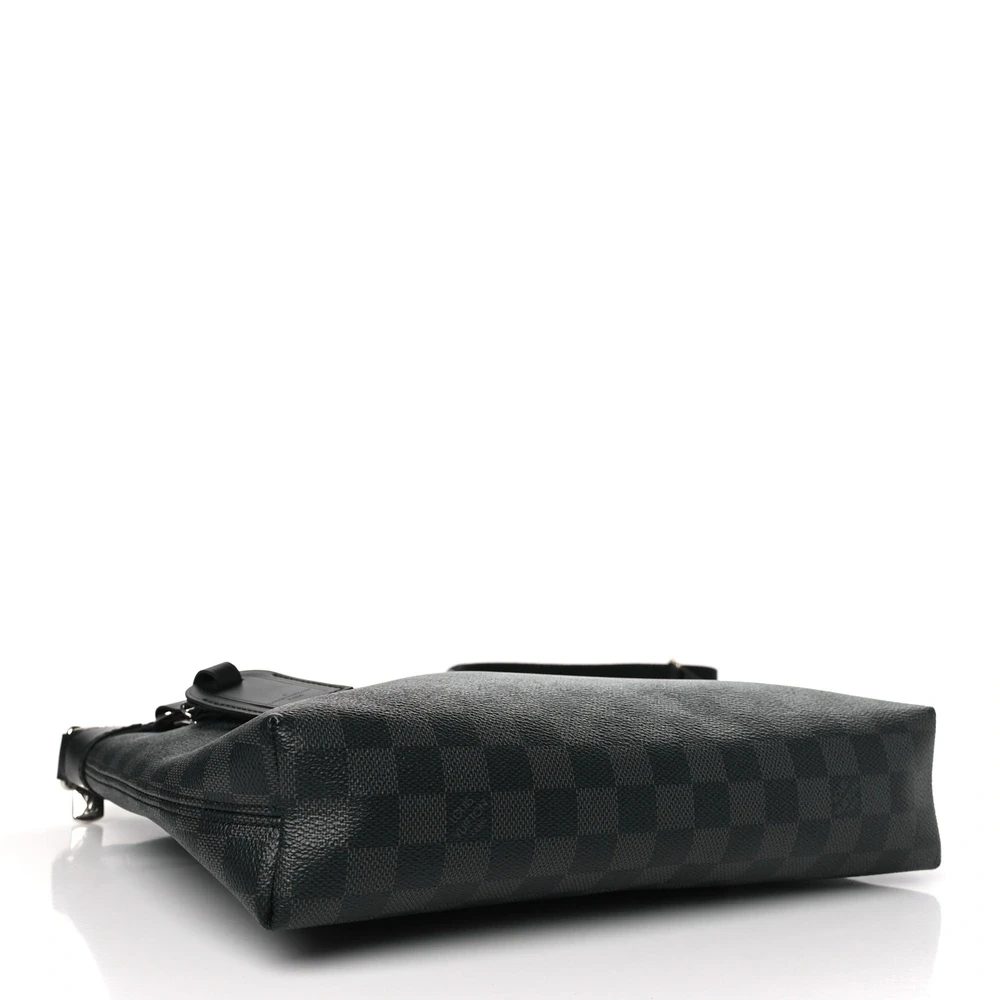 Mick PM 1:1 Replica Damier Graphite Canvas Silver Hardware Messenger Bag - Image 6
