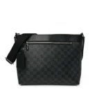 Mick PM 1:1 Replica Damier Graphite Canvas Silver Hardware Messenger Bag