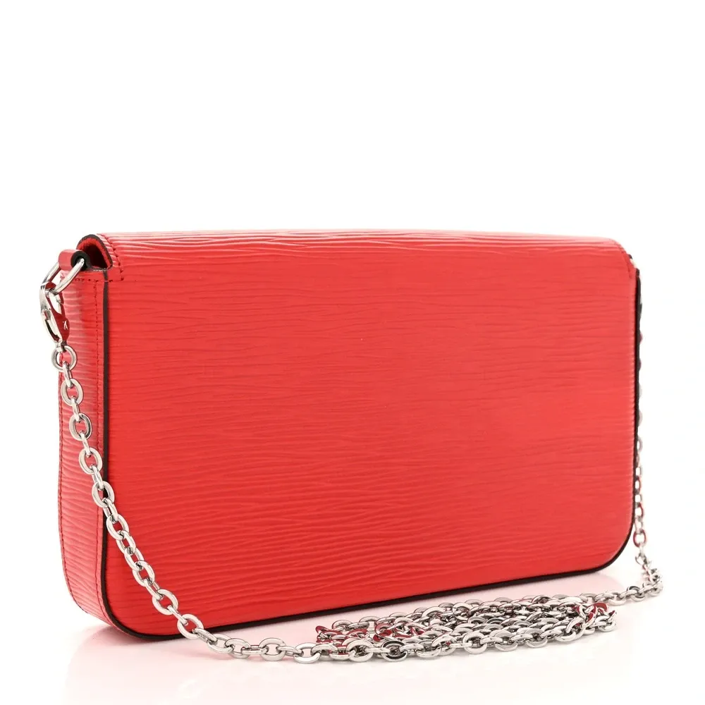 Félicie Pochette Super Clone Red Epi Leather Chain Wallet Crossbody - Image 6