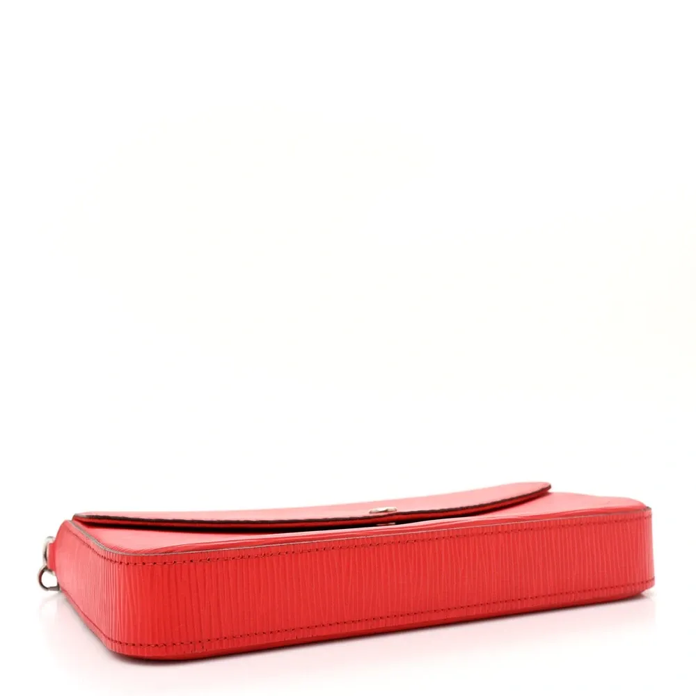 Félicie Pochette Super Clone Red Epi Leather Chain Wallet Crossbody - Image 5