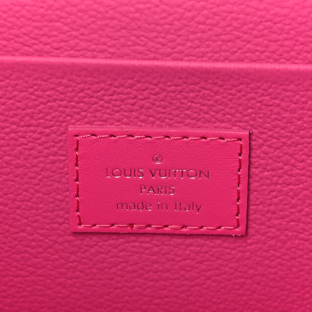 Nice Mini Super Clone Monogram Macassar Canvas Fuchsia Interior Travel Case - Image 3