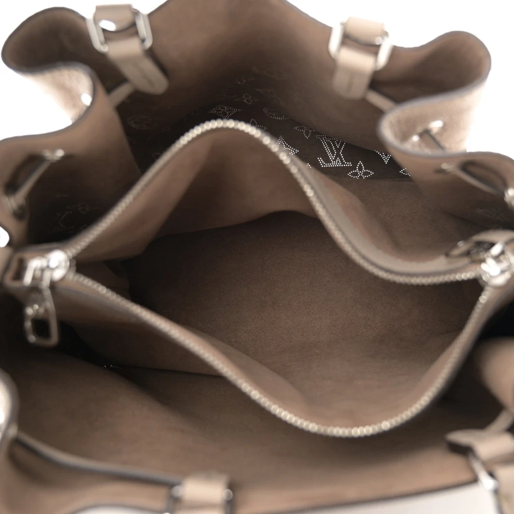 Bella Tote Super Clone Galet Mahina Leather Perforated Silver Hardware - Image 5