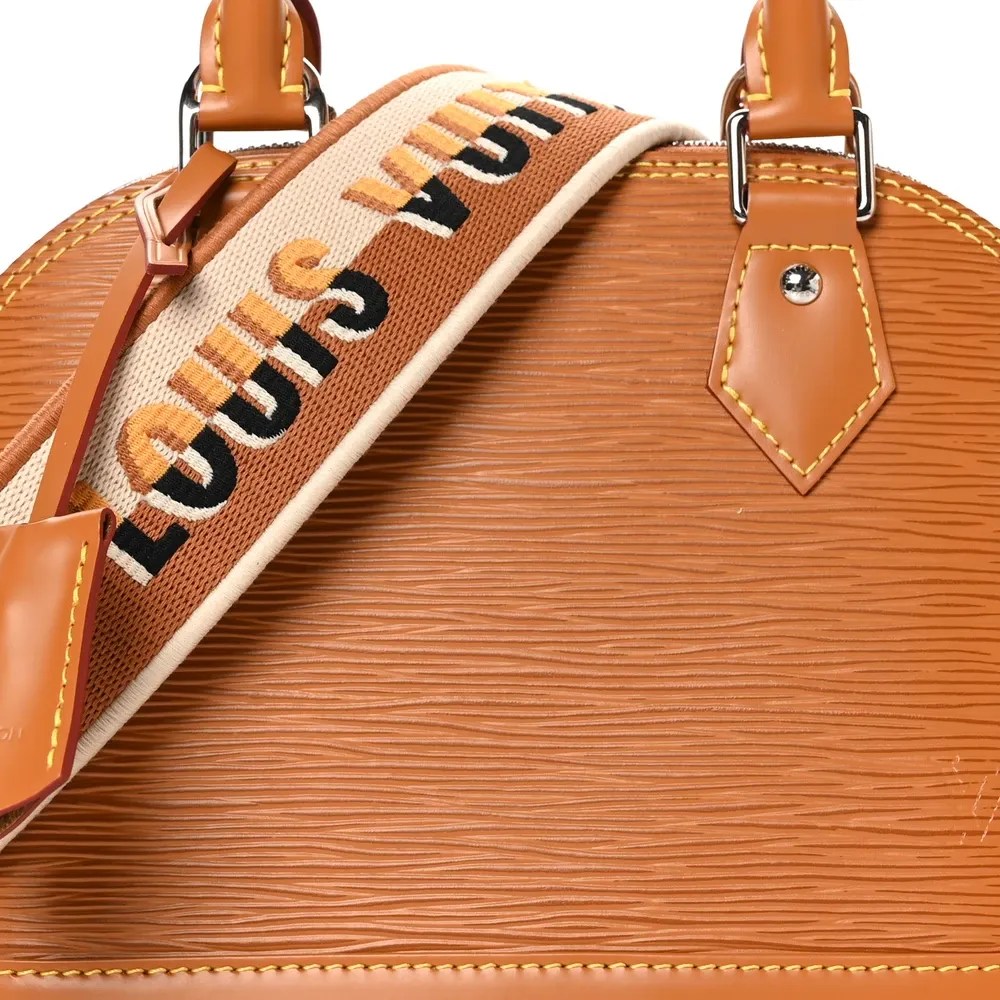 Alma BB Super Clone Honey Gold Epi Leather Structured Crossbody Bag - Image 6