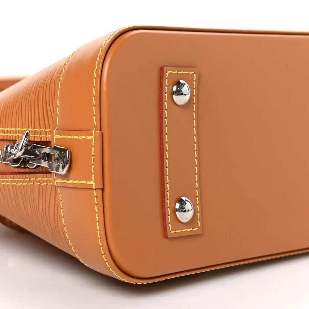 Alma BB Super Clone Honey Gold Epi Leather Structured Crossbody Bag - Image 3